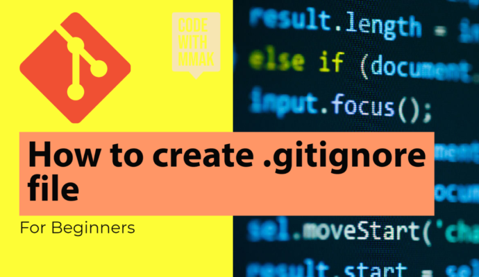 How to create .gitignore file